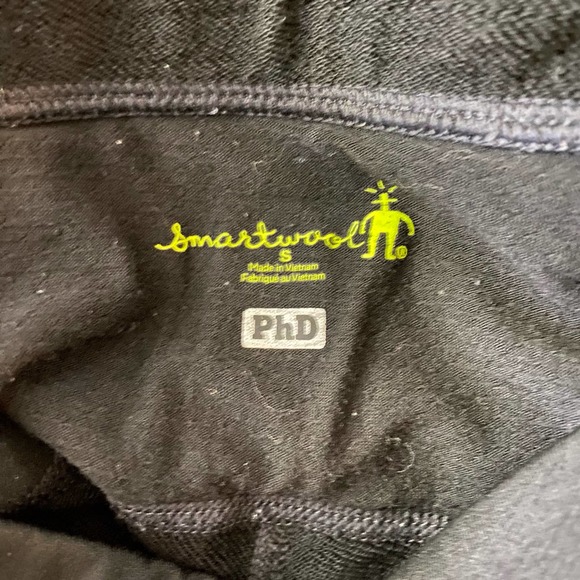 Smartwool Womens PHD Wind Tights Leggings Merino Wool Running Black size Small. - Picture 5 of 12